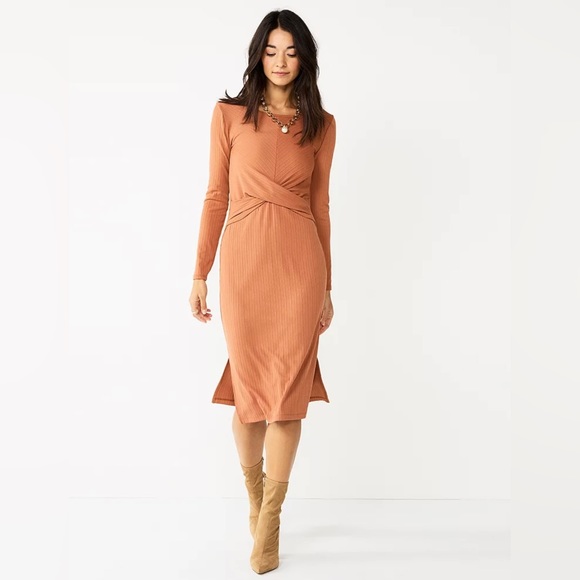 Nine West Mocha Dress - Picture 1 of 2